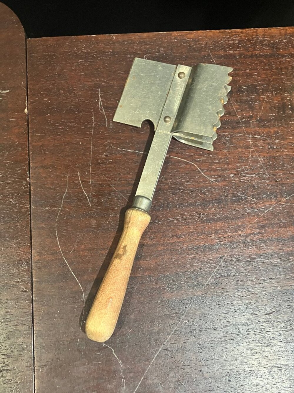 Vintage Double-sided Hatchet-style Meat Tenderizer Chopper USA Made Pat Pending